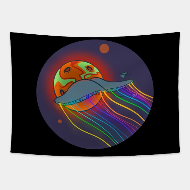 Cosmic rainbow Tapestry by Izzzzman