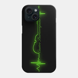 Cuatro Puertorriqueño Heartbeat Phone Case