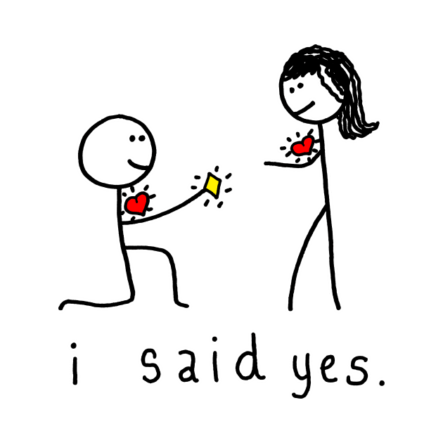 I said YES! Engagement Proposal by CrazilykukuDesigns