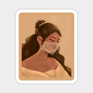 Filipina Mask Portrait Magnet