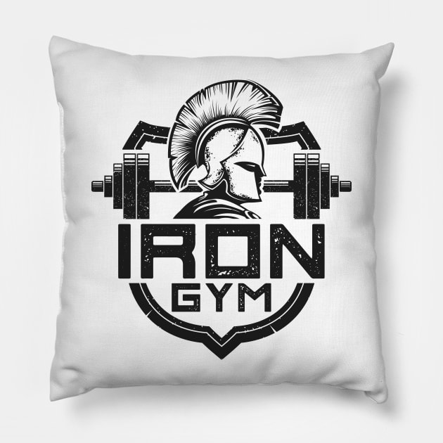 Iron Gym Pillow by michony