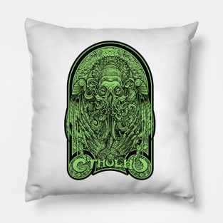 God Cthulhu Green (Alt Print) Pillow