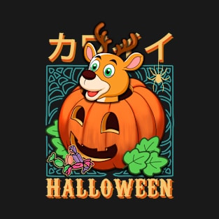 Cute Animals Halloween Pumpkin v13 - Happy Halloween T-Shirt