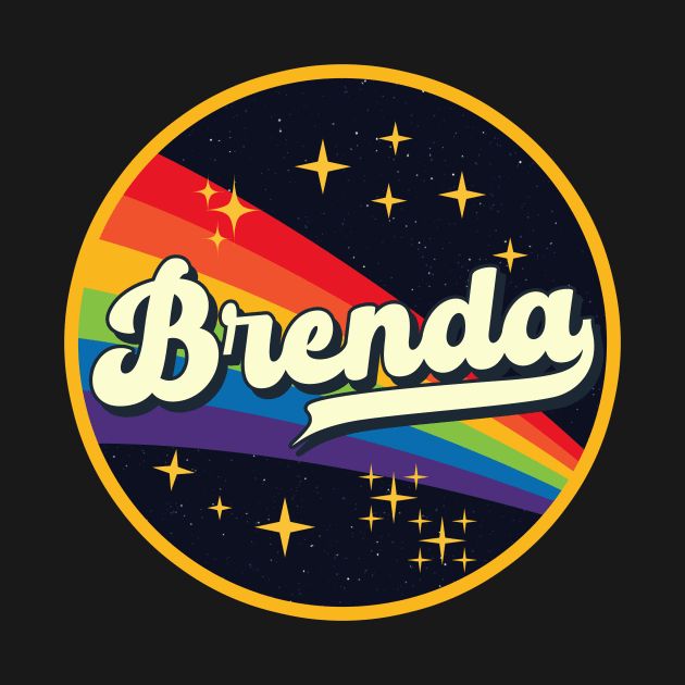 Brenda // Rainbow In Space Vintage Style by LMW Art