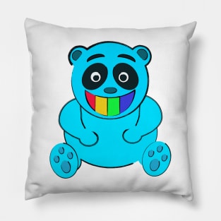 pop art happy bear Pillow