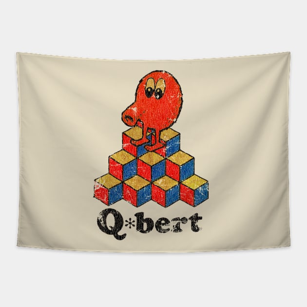 Q*bert 1982 Tapestry by Marc Graphic