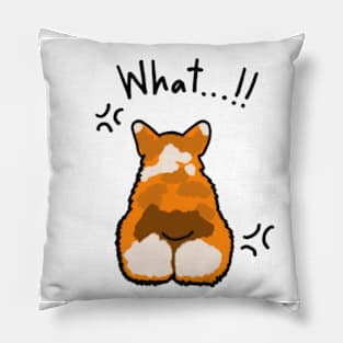 Welsh Corgi "What ...!!" Pillow