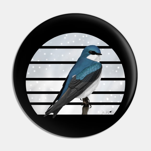 Tree Swallow Bird Illustration Pin by jzbirds