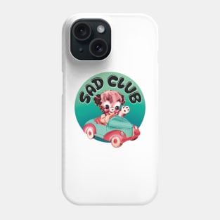 Sad Club puppy in a car Phone Case