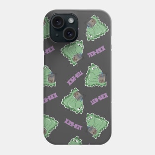 Tea-Rex and his bubbly bubble tea! Phone Case