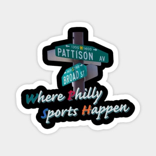 Broad and Pattison where Philly Sports Happen Magnet