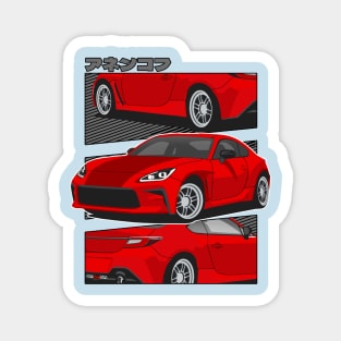 Red Toyota GR86 Magnet