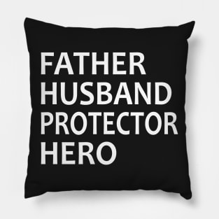 Father Husband Protector Hero Pillow