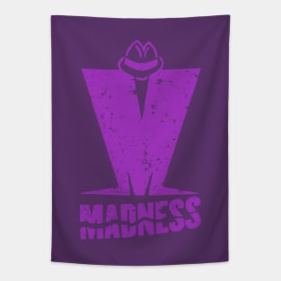 Madness - Retro Purple Tapestry