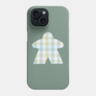 Picnic Meeple in Summer Sage Green and Sky Blue | Board Game Nights Phone Case