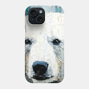 Polar Bear Animal Art Decor Paint Mosaic Phone Case