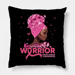 Breast Cancer Warrior Pink Ribbon Breast Cancer Awareness Pillow