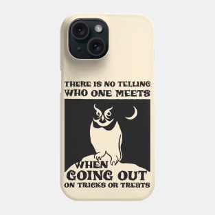 Halloween Owl Trick or Treating Phone Case