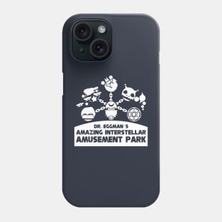 Dr. Eggman's Amazing Interstellar Amusement Park - Sillouette white Phone Case