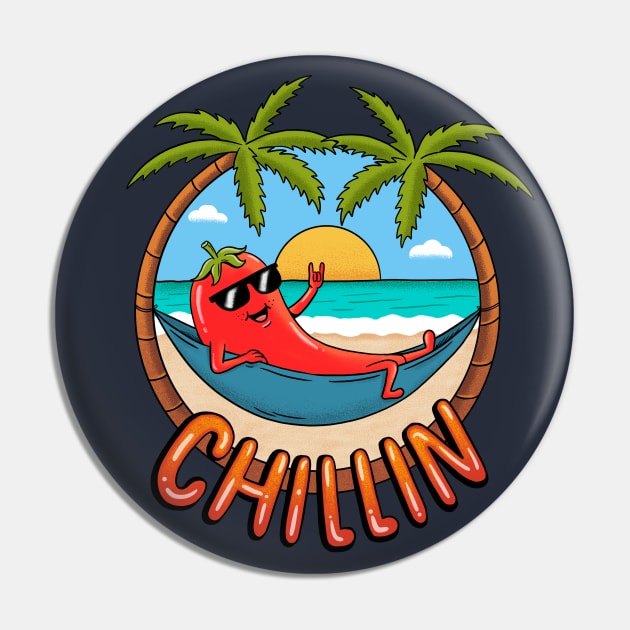Chillin Vacation Pin by coffeeman