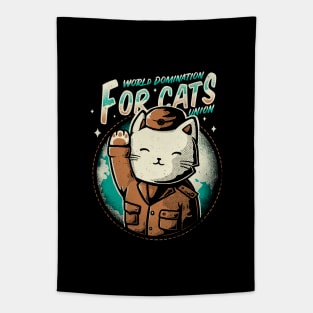 World Domination For Cats Union Tapestry