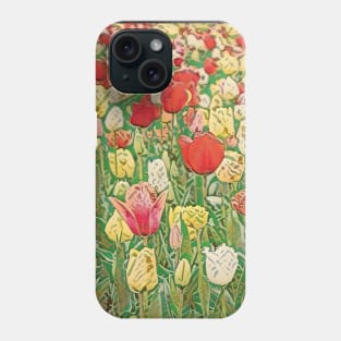 Artistic Impressionist Tulips Phone Case