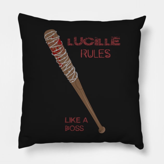 lucille rules Pillow by atizadorgris