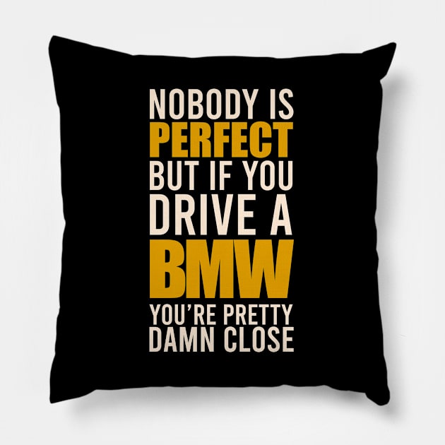 BMW Owners Pillow by VrumVrum