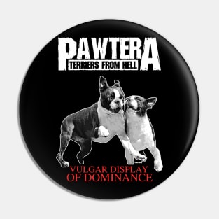 Pawtera // Terriers from Hell Heavy Metal Design Pin