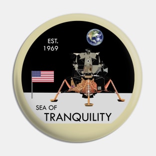 Apollo 11 Moon Landing Sea of Tranquility Pin