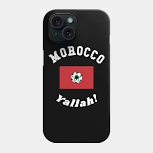 ⚽ Morocco Football, علم المغرب Moroccan Flag, Team Spirit Phone Case
