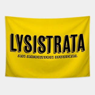 Lysistrata Black Logo Tapestry
