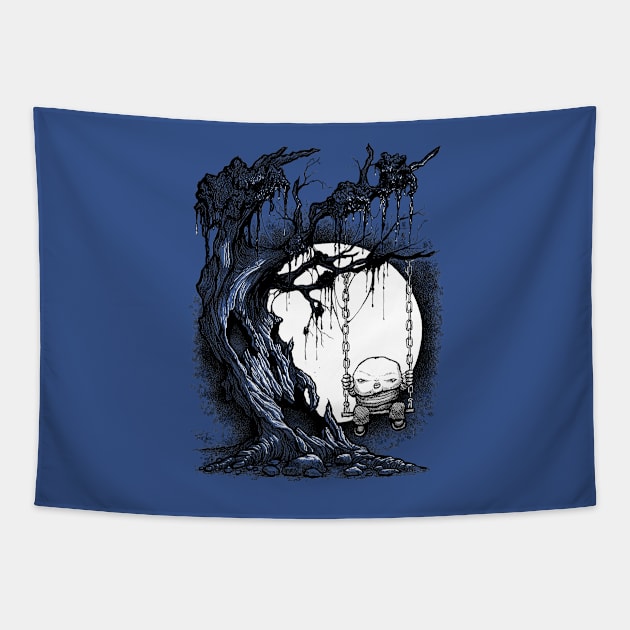 Tree Swing Tapestry by Preston11