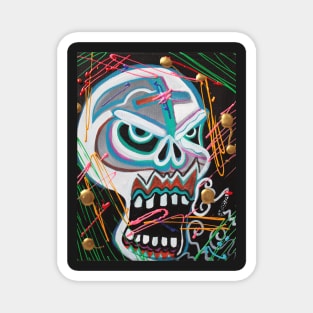 Carnie Skull Magnet