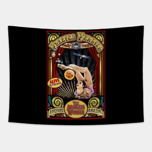 The Armless Wonder Sideshow Poster Tapestry