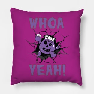 Ghoul Aid - Whoa Yeah! Crimson Ghost Mashup Purple Pillow