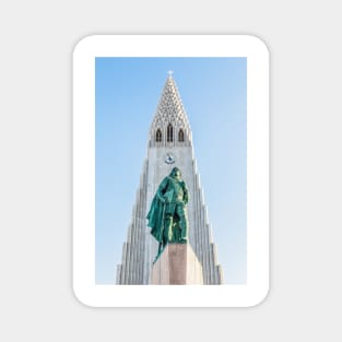 Statue of explorer Leif Erikson Magnet