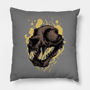 Soul of skull cat Pillow