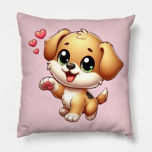 Puppy dog loves you Pillow