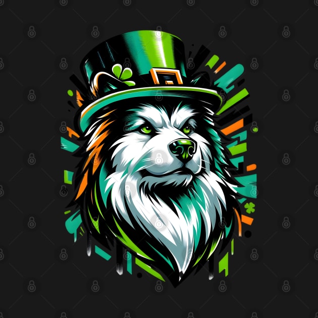 Icelandic Sheepdog Revels in Saint Patrick's Day Joy by ArtRUs