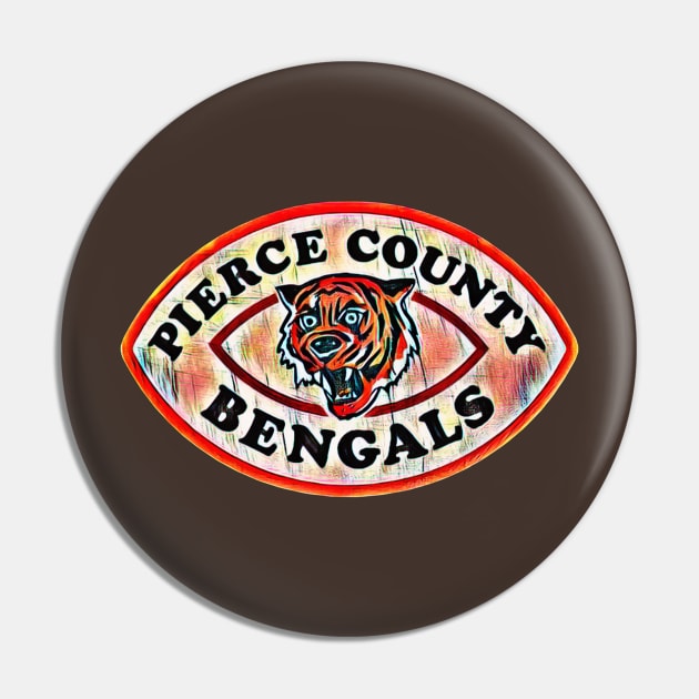 Pierce County Bengals Football Pin by Kitta’s Shop