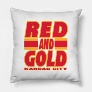 KC LYFE Red and Gold Kansas City Pillow