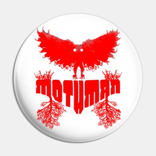 Mothman West Virginia Wing Humanoid Moth Retro Vintage Red Pin