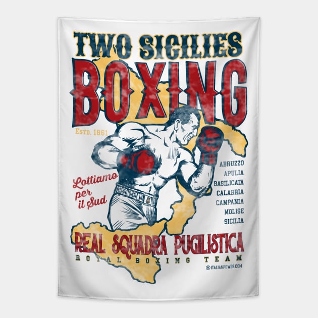 Two Sicilies Boxing Team Tapestry by ItalianPowerStore