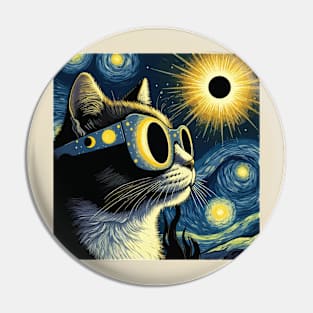 Total Eclipse 2024 Cat Pin