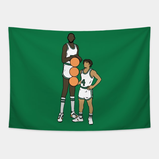 Tacko Fall And Carsen Edwards Tapestry by rattraptees