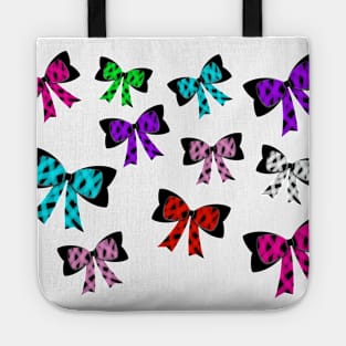 Multi colored bows Tote