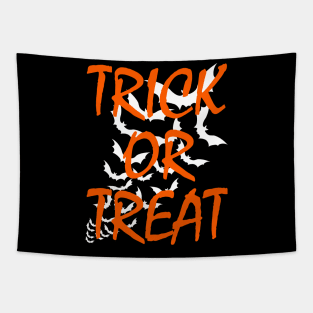 Trick or Treat Halloween Bats Tapestry