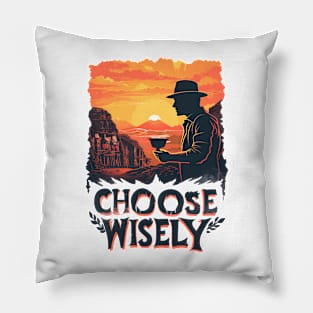 Choose Wisely - Sunset by the desert - Indy Pillow