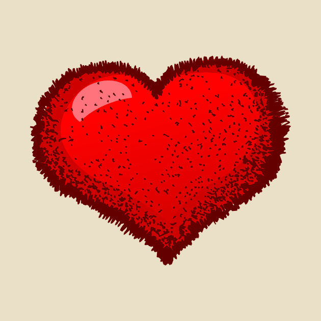 Fluffy heart by Voxyterra